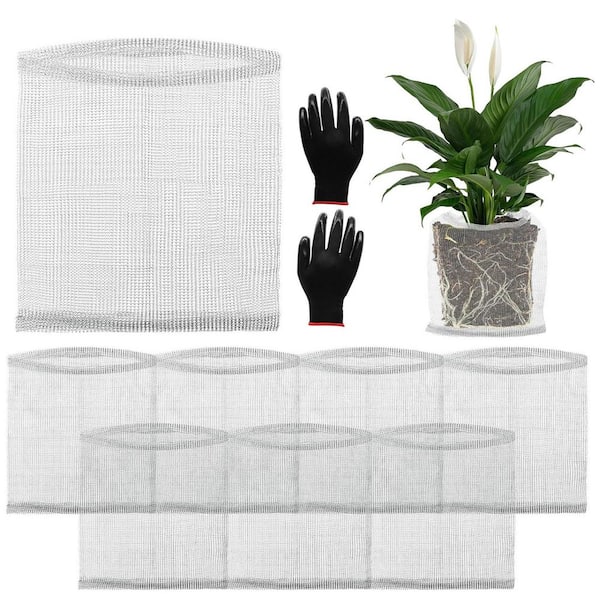 8-Piece 10 gal. Root Guard Gopher Proof Stainless Wire Steel Mesh Baskets Protect Plant Roots Tubers Trees Flowers Crops