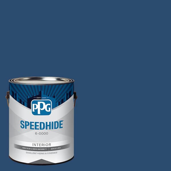 SPEEDHIDE 1 gal. PPG10-32 Blue Tang Eggshell Interior Paint