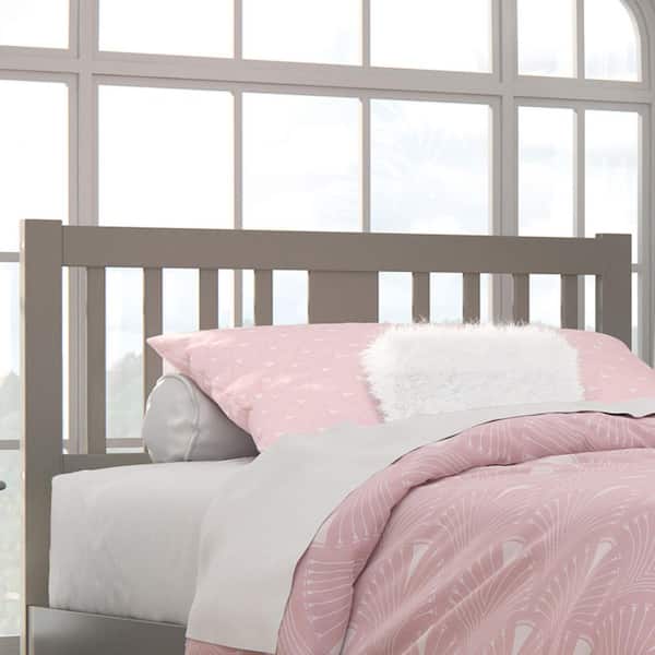 AFI Tahoe Grey Full Headboard with USB Turbo Charger