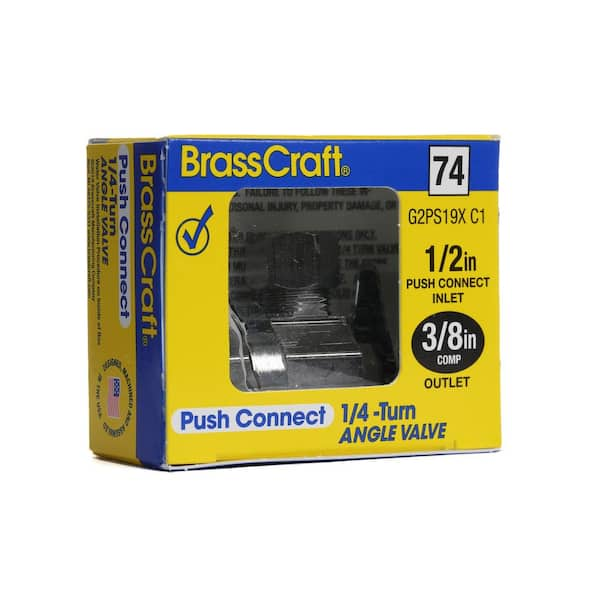 BrassCraft 1/2 in. Push Connect Inlet x 3/8 in. Compression Outlet