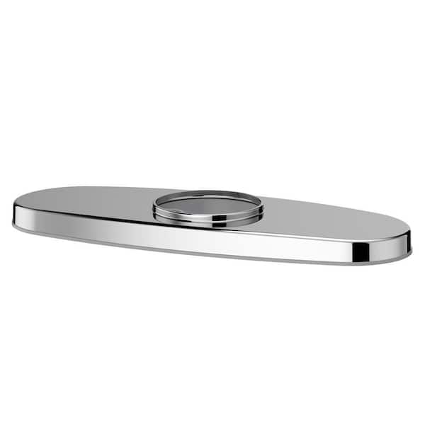 2.16 in. x 5.88 in. Metal Modern Deckplate in Chrome