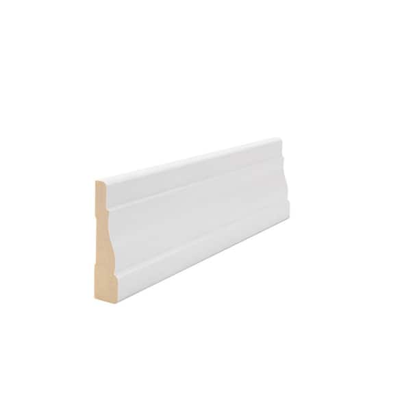WM 356 9/16 in. D x 2-1/4 in. W x 84 in. L Prefinished White Wood Finger-Joined Casing Moulding