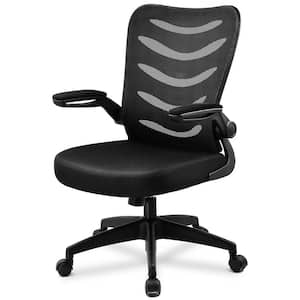 Hoffree White Upholstered Mesh Ergonomic Home Task/Office Chair with  Adjustable Height/Headrest and Armrest with Lumbar Support POA8234959 - The  Home Depot