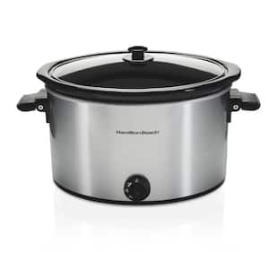 Hamilton Beach Stovetop Sear and Cook 6 Qt. Stainless Steel Slow Cooker  33662 - The Home Depot