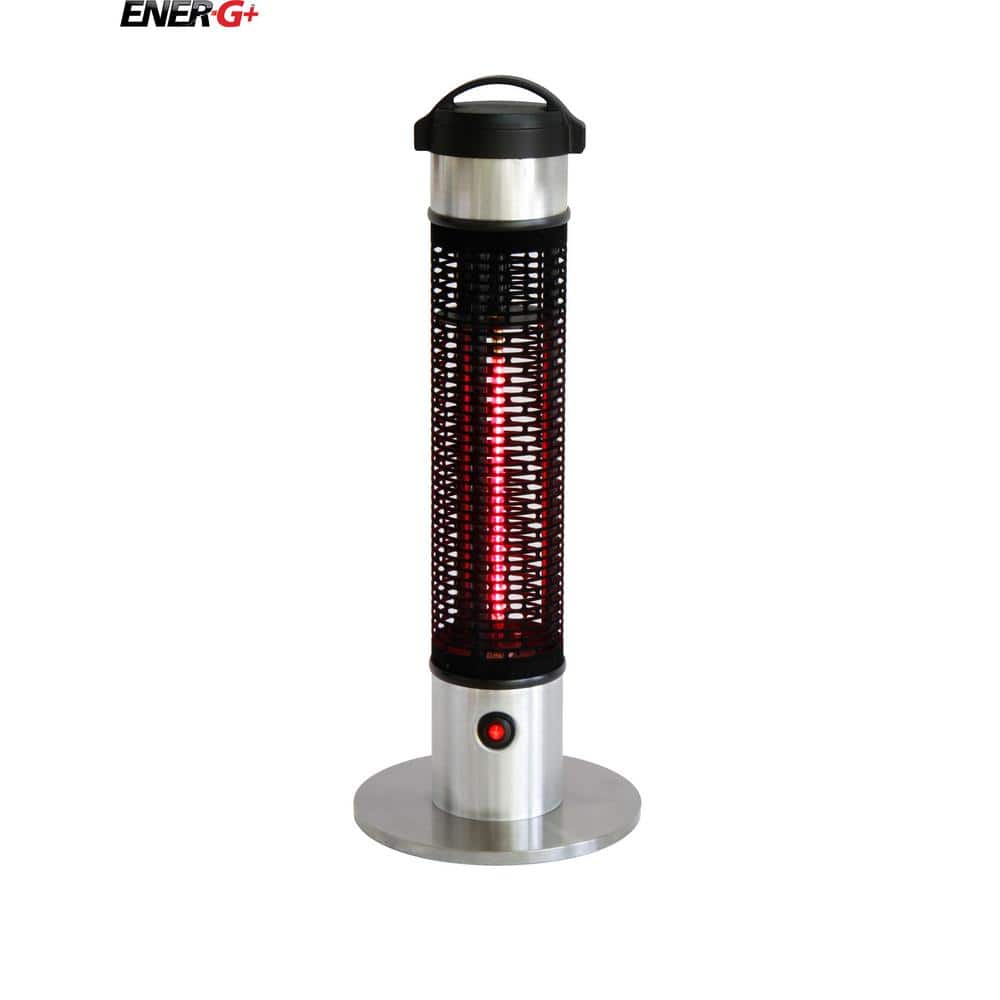 Compact Silver Electric Infrared Portable Heater with Emergency Shut Off