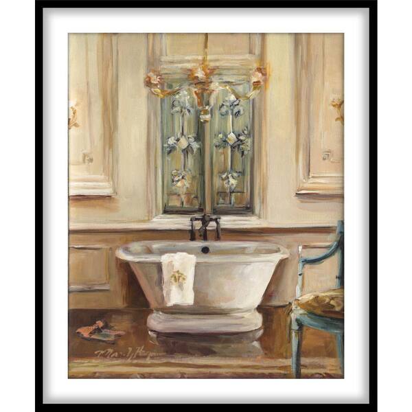 PTM Images 9.75 in. x 11.75 in. "Classical Bath III"Framed Wall Art
