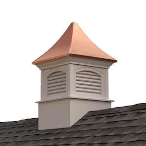Southington 26 in. x 42 in. Vinyl Cupola with Copper Roof