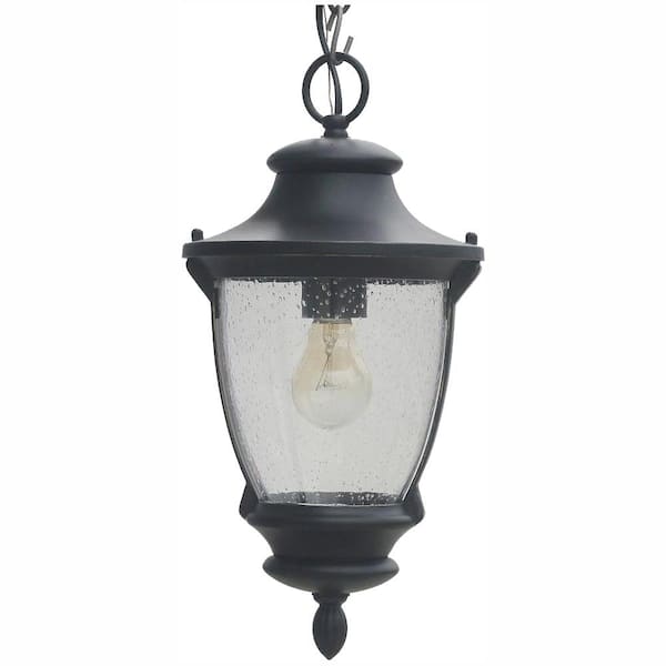 Home Decorators Collection Wilkerson 1 Light Black Outdoor Chain Hung Lantern 23454 - Home Decorators Collection Wilkerson