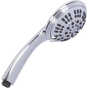 6 Function Luxury Handheld Shower Head 6-Spray Wall Mount Handheld Shower Head 2.5 GPM in Chrome