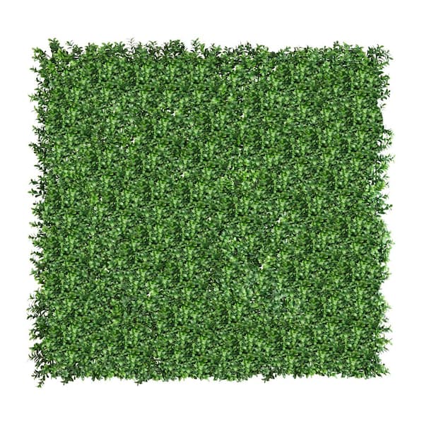 Vigoro 40 in. H x 40 in. W Green Artificial Jasmine Leaf Panel