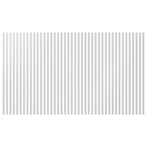 Adjustable Slat Wall 1/8 in. T x 1 ft. W x 4 ft. L White Acrylic Decorative Wall Paneling (42-Pack)