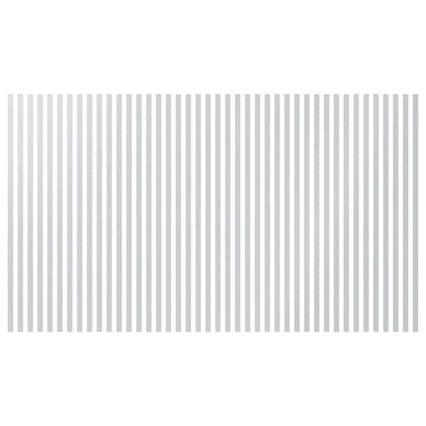 Ekena Millwork Adjustable Slat Wall 1/8 in. T x 1 ft. W x 4 ft. L White Acrylic Decorative Wall Paneling (42-Pack)