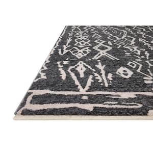 Vance Charcoal/Dove 1 ft. x 1 ft. Moroccan Tribal Sample Area Rug