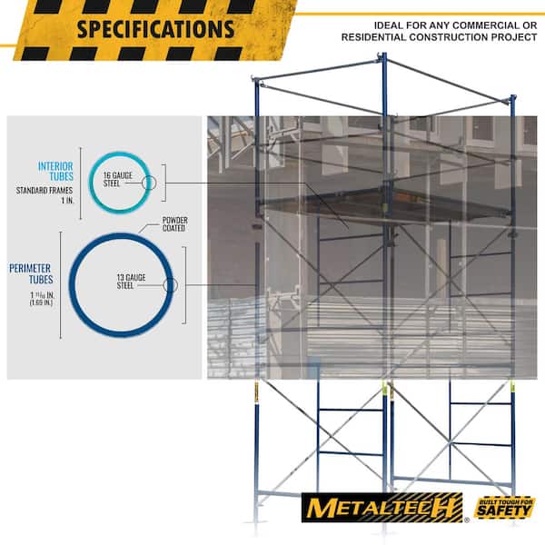 【LOCKFIELD EQUIPMENT】TMT + DECK2 MetalTech Saferstack 2-Level Frame Fixed Set with