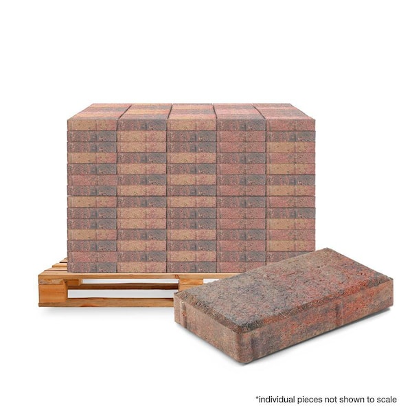 Holland 7.87 in. L x 3.94 in. W x 1.77 in. H 45 mm Old Town Blend Concrete Paver (672-Piece/145 sq. ft. /Pallet)