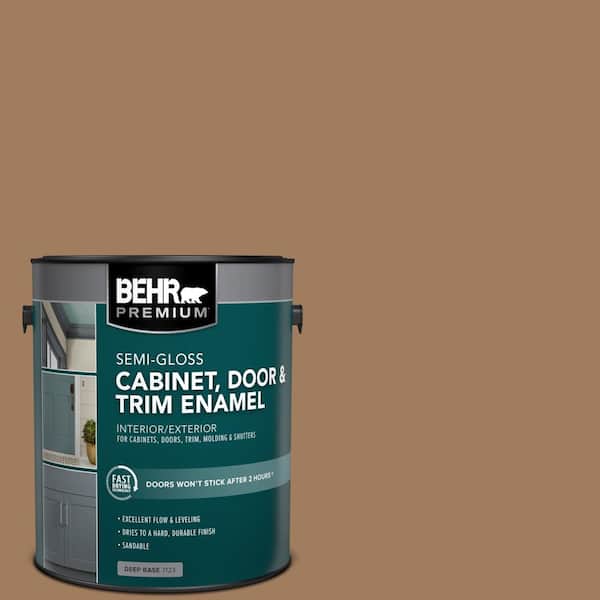 BEHR PREMIUM 1 gal. #MQ2-11 Outdoor Land Semi-Gloss Enamel Interior/Exterior Cabinet, Door & Trim Paint