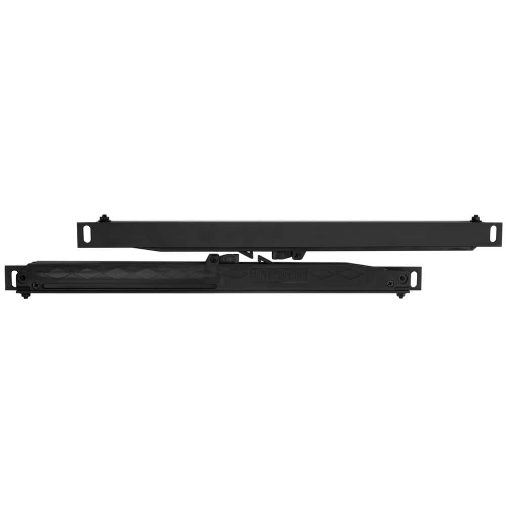 Flat Black Barn Door Soft Close Mechanism Set