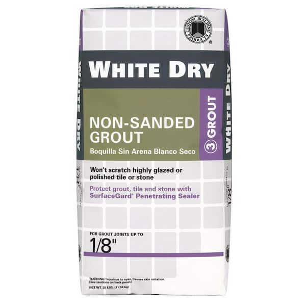 Custom Building Products White Dry 5 Lbs Non Sanded Grout Wdg5 The Home Depot White Dry 5 Lbs Non Sanded Grout Wdg5