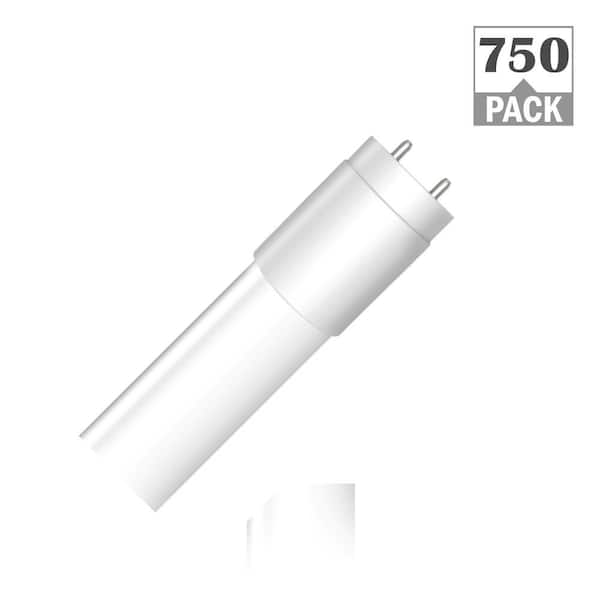 32-Watt Equivalent 4 ft. T8 G13 Type A Plug and Play Linear LED Tube Light Bulb, Cool White 4000K (750-Pack)