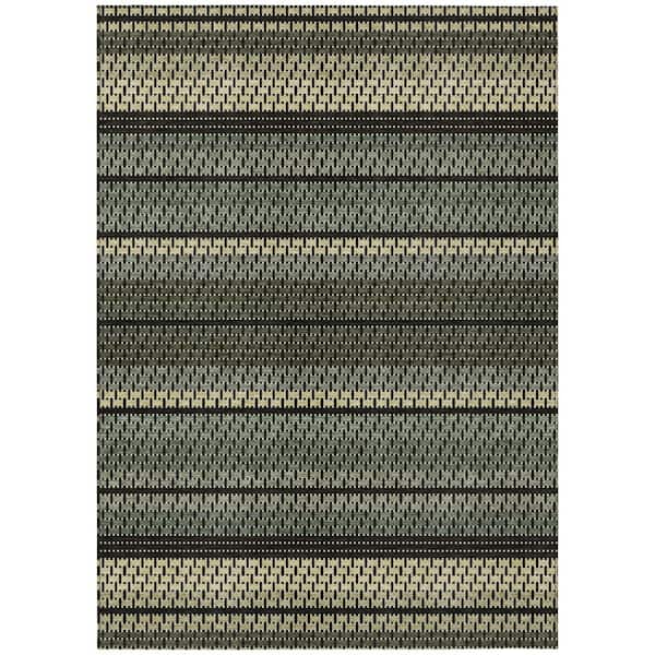 Chantille Machine Washable Indoor/Outdoor Abstract ACN2427 Cactus 10 ft. x 14 ft. Area Rug