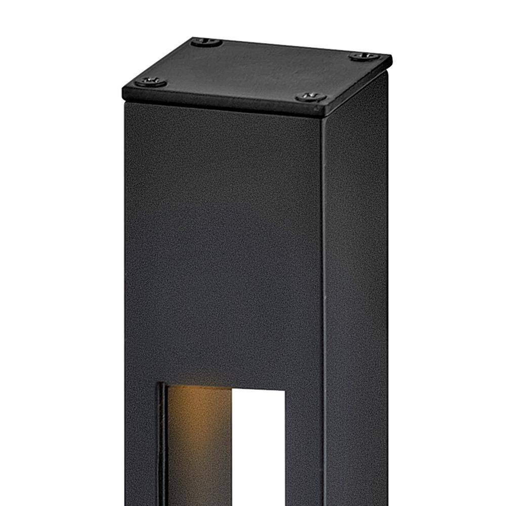 Satin Black 20" Aluminum LED Pathway Bollard Light