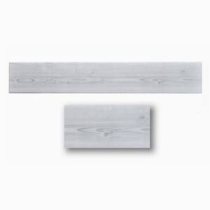 Classic Gray 0.5 ft. x 3 ft. Glue Up Foam Wood Ceiling Planks (156 sq. ft./case)