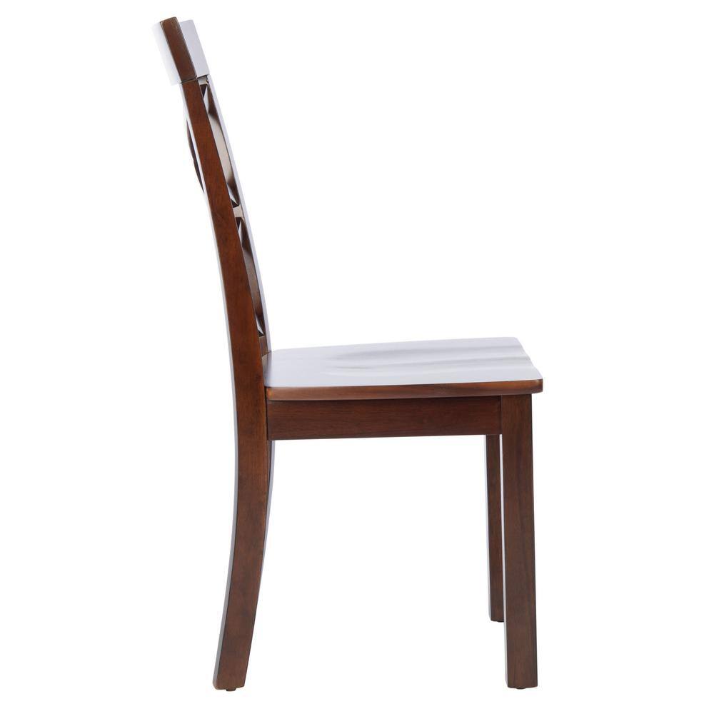 Ainslee Traditional Brown Upholstered Dining Chair Set