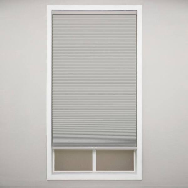 Perfect Lift Window Treatment Sterling Gray Cordless Blackout Polyester Cellular Shades - 33 in. W x 72 in. L