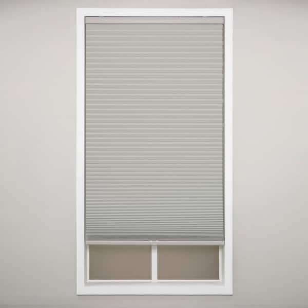 Perfect Lift Window Treatment Sterling Gray Cordless Blackout Polyester Cellular Shades - 35.5 in. W x 64 in. L