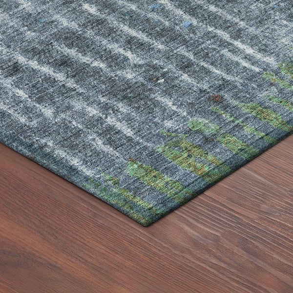 Chantille Machine Washable Indoor/Outdoor Abstract ACN2406 Blue 3 ft. x 5 ft. Area Rug