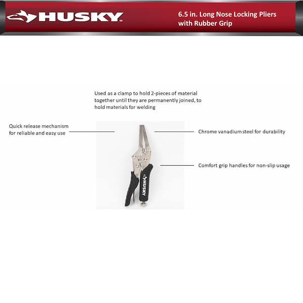 Husky Locking Pliers Set (3-Piece)