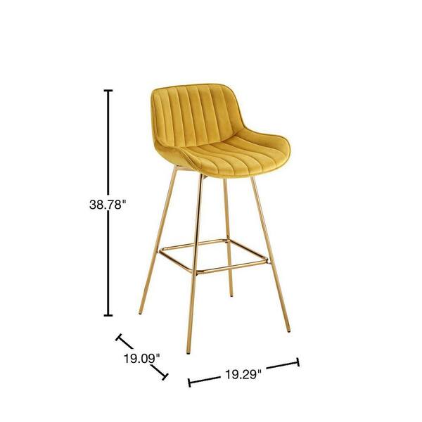 yellow bar stools home depot