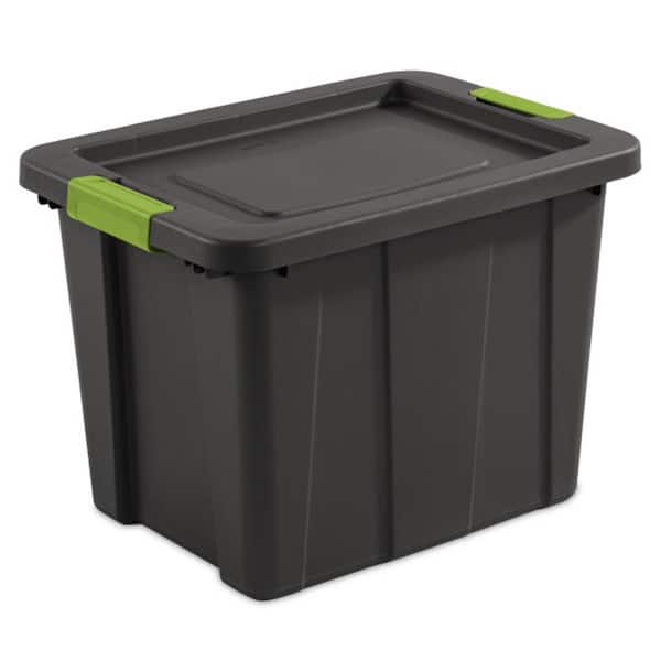 Tuff1 Latching 18 Gal. Plastic Storage Tote Container and Lid (6-Pack)