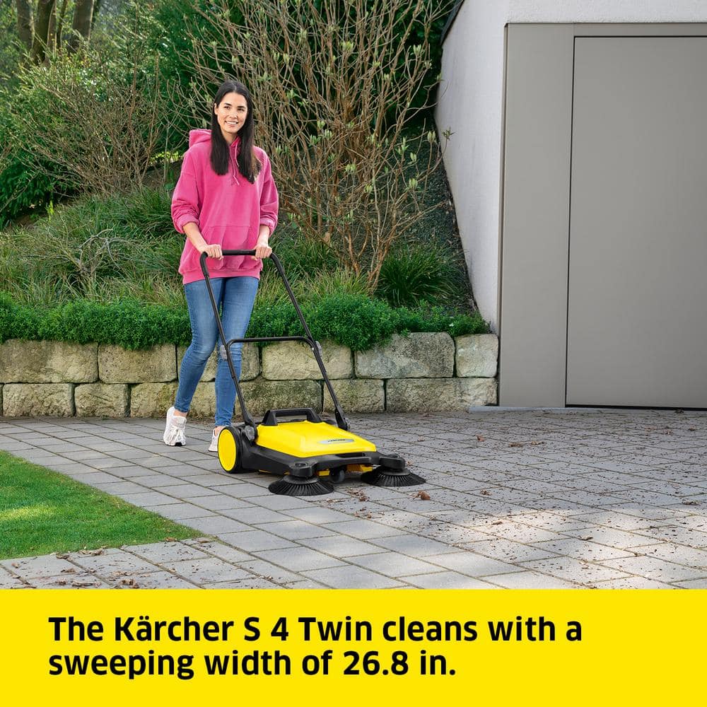 Karcher Yellow and Black Outdoor Push Sweeper