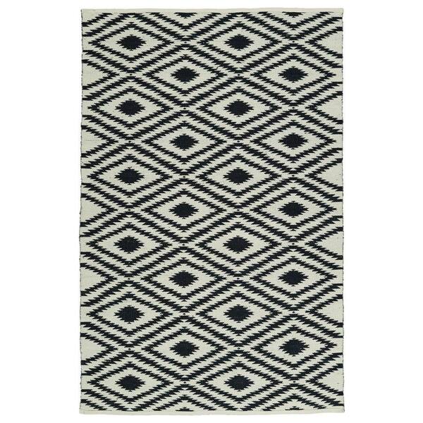 Kaleen Brisa Black 2 ft. x 3 ft. Indoor/Outdoor Reversible Area Rug