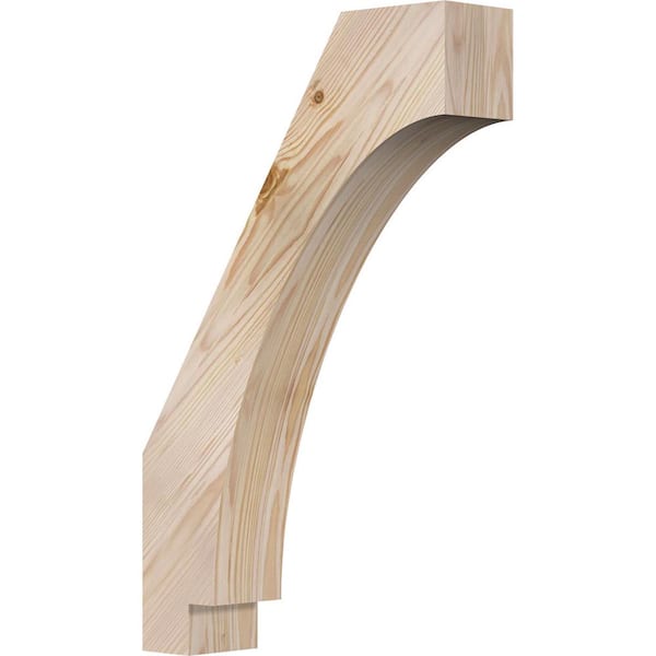 Ekena Millwork 3 1/2"W x 14"D x 22"H Imperial Smooth Knee Brace, Douglas Fir