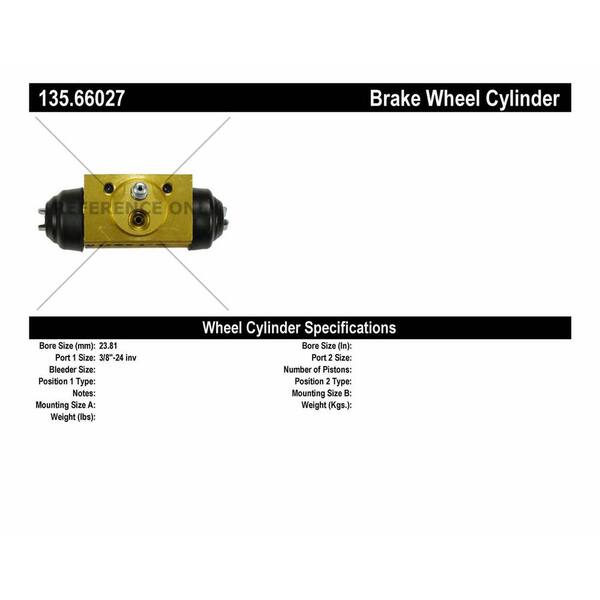 Centric Parts Drum Brake Wheel Cylinder