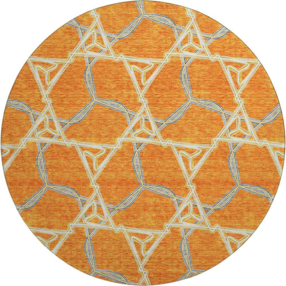 Addison Rugs Mayfield Premium Machine Washable Abstract AMF959 Orange 8 ...