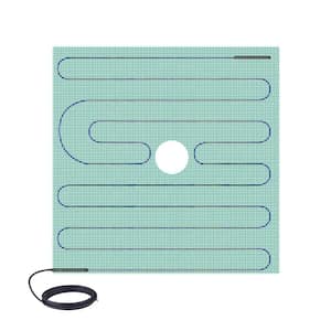TempZone 4 ft. x 48 in. 120-Volt Radiant Floor Heating Mat for Shower (Covers 16 sq. ft.)