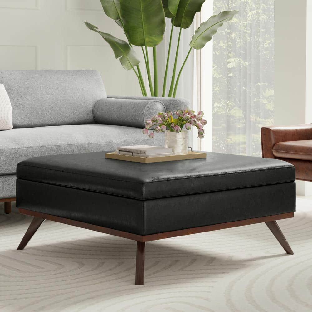 Simpli Home Owen 40 in. Square XL Coffee Table Storage Simpli Home Owen 40 in. Square XL Coffee Table Storage