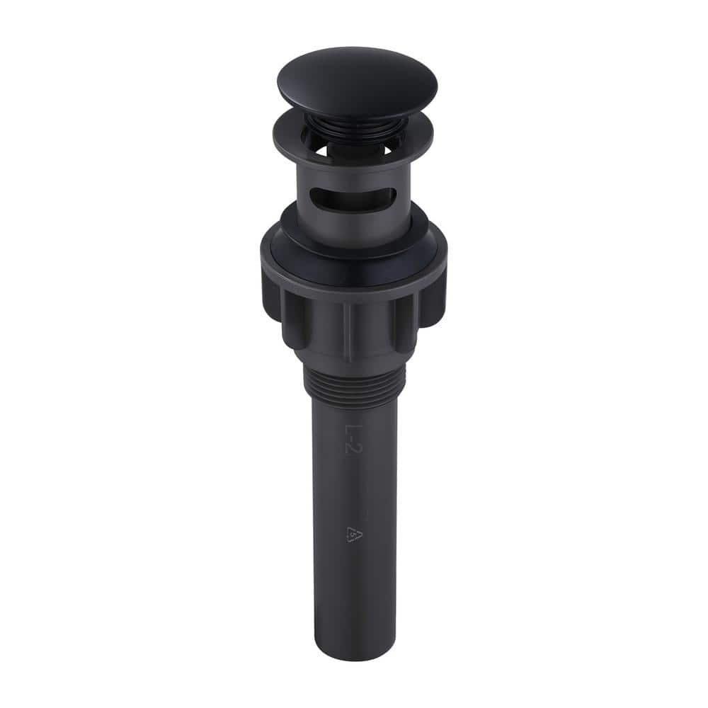 Pop-Up Drain Assembly Stopper with Overflow in Matte Black price history on PriceWatchPro