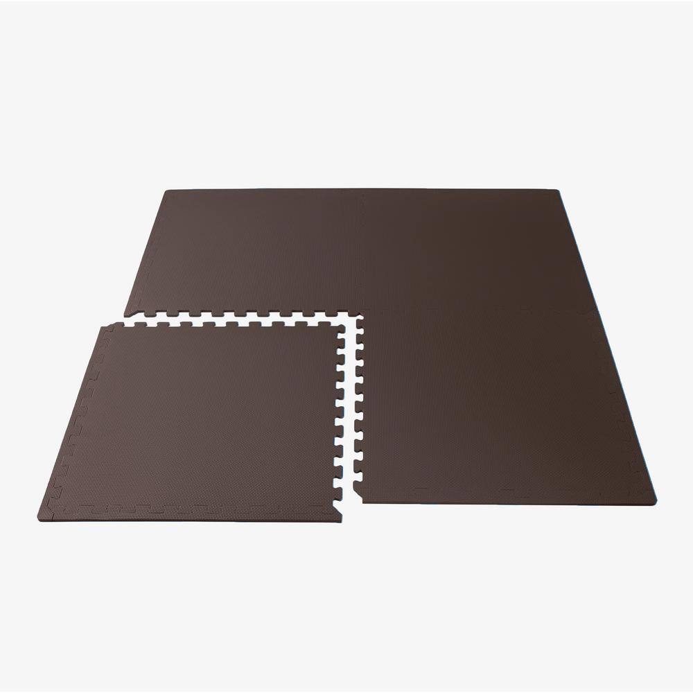 Multicolor EVA Foam Interlocking Exercise Floor Mat, 24 Sq Ft