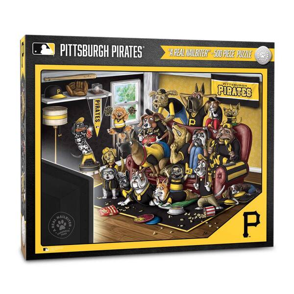 YouTheFan MLB Pittsburgh Pirates Purebred Fans Puzzle-A Real Nailbiter (500-Piece)