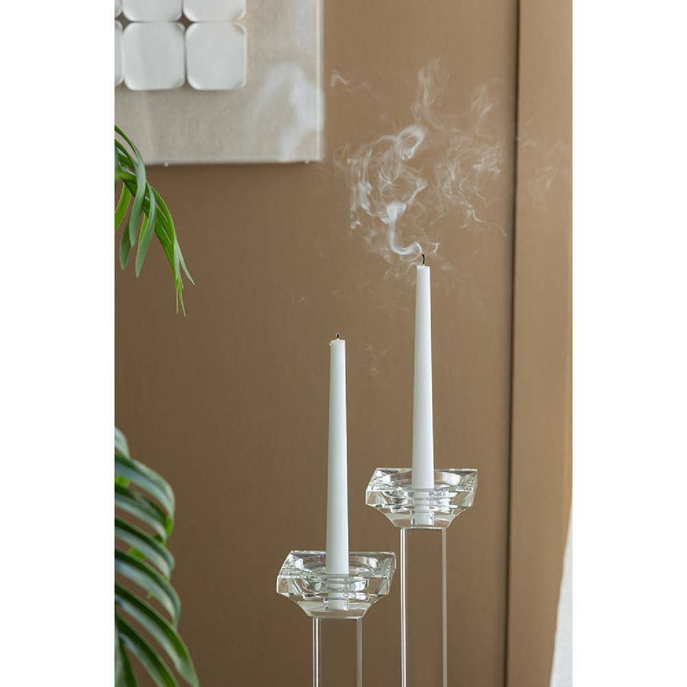White 9.8" Soy Wax Scented Taper Candles - Set of 30