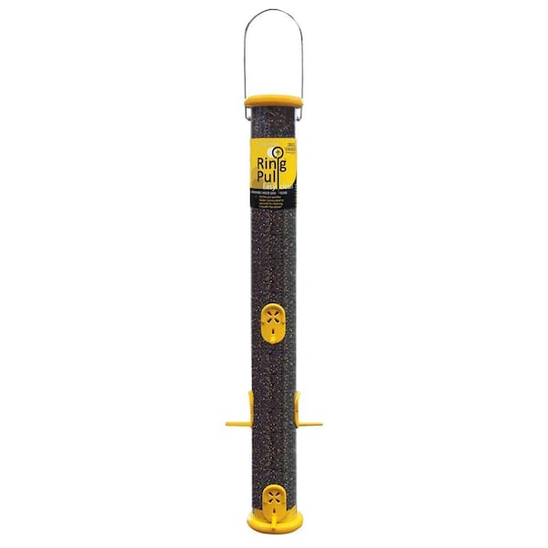 Droll Yankees 23 in. Ring Pull Nyjer Plastic Seed Finch Bird Feeder