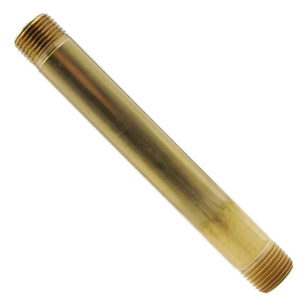 Everbilt 1/2 in. x 6 in. MIP Brass Nipple Fitting