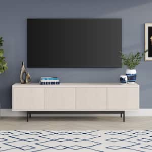 Abington 69.5 in. Alder White TV Stand Fits TV's up to 75 in.