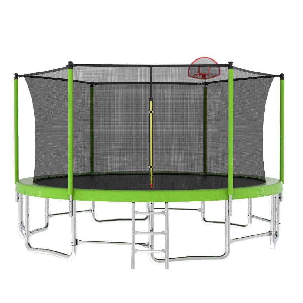 15FT Large Kids Trampoline with Safety Enclosure Net for Outdoor Backyard Recreational Use price history on PriceWatchPro