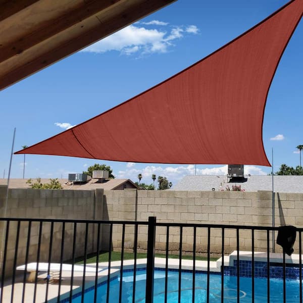 185 GSM Right Triangle UV Block Sun Shade Sail for Yard and Swimming Pool etc.