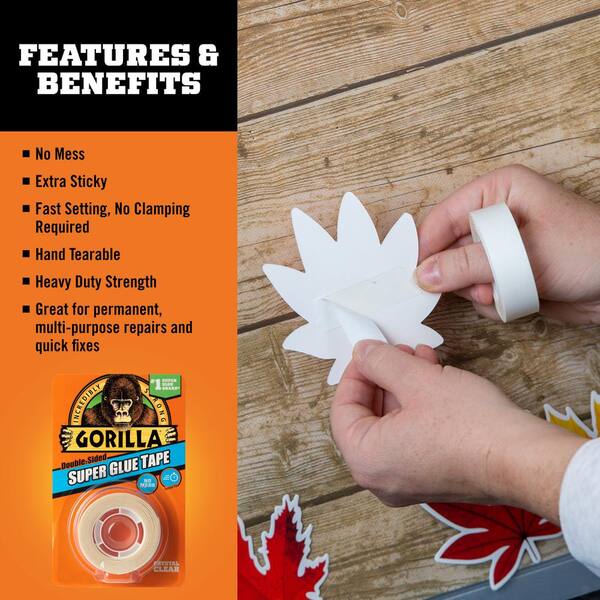 Gorilla - Super Glue Tape (6- Pack)